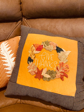 DIGITAL DOWNLOAD: Give Thanks Punch Needle Pattern