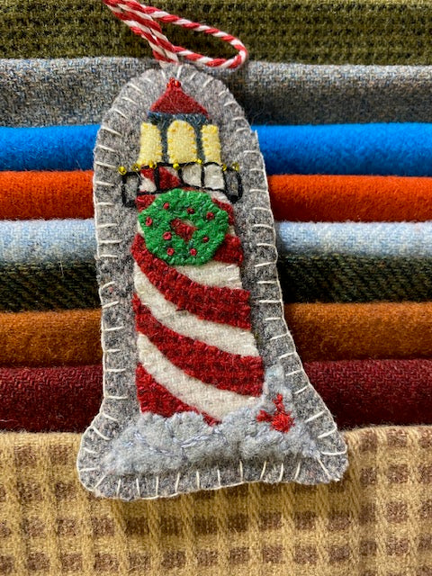 CBTS-Wool Kit/Printed Pattern-LIGHTHOUSE-Christmas By The Sea