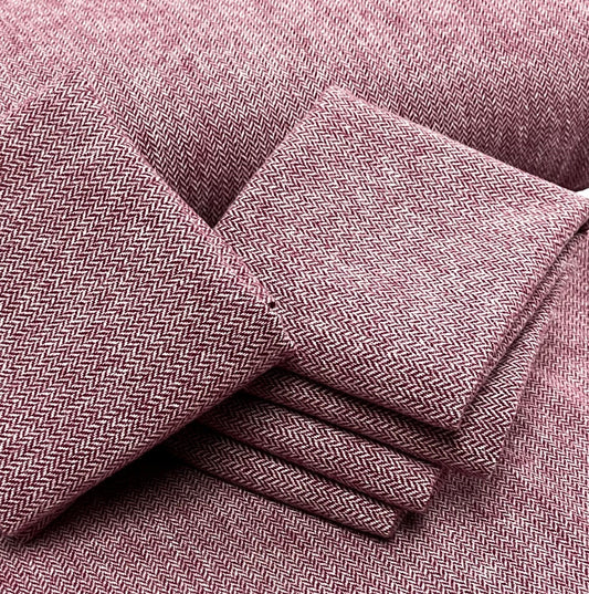 100% Wool Fabric - Iced Cranberry