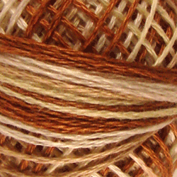 Valdani 3 Strand-Floss Variegated: M - Cappuccino - browns, beiges, white - Hattie & Della