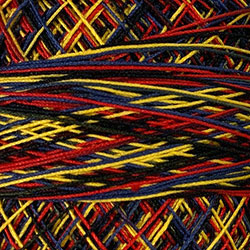 Crochet Cotton-Variegated: M11 - Night Fire