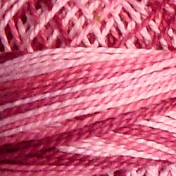 Valdani 3 Strand-Floss Variegated: M14 - Roses - shades of rose and pink - Hattie & Della