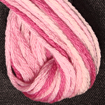 Valdani 6 Strand  Embroidery Floss Variegated: M1 - Strawberry Cream - Hattie & Della