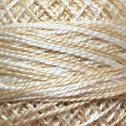 Valdani Perlé Cotton Variegated: M49 - Subtle Elegance - white, ivory, cream - Hattie & Della