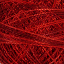 Valdani Perlé Cotton Variegated: M66 - Raspberry Fizz - raspberry shades - Hattie & Della