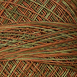 Crochet Cotton-Variegated: M78 - Copper Leaf
