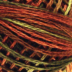 Valdani 3 Strand-Floss: M78 - Copper Leaf - soft greens, copper, beige - Hattie & Della