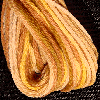 Valdani 6 Strand Embroidery Floss Variegated: M81 - Backyard Honeycomb - Hattie & Della