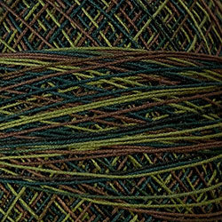 Crochet Cotton-Variegated: M82 - Backyard Greenfield