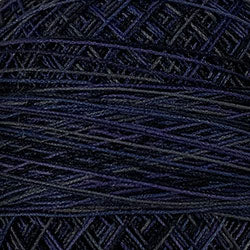 Crochet Cotton-Variegated: M91 - Black Night