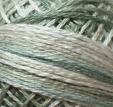 Valdani 3 Strand-Floss: M93 - Silver Foam - light watery silver tones - Hattie & Della