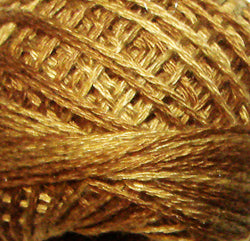 Valdani Perlé Cotton Variegated: O154 - Dark Antique Golds - Hattie & Della