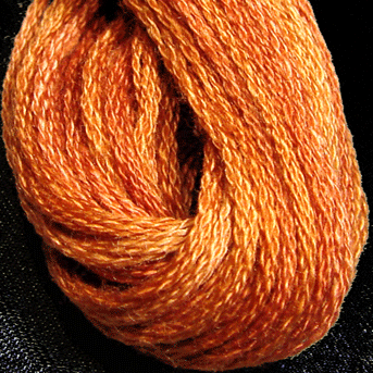 Valdani 6 Strand  Embroidery Floss Variegated: O506 - Cinnamon Swirl - cinnamon browns, rusty caramel