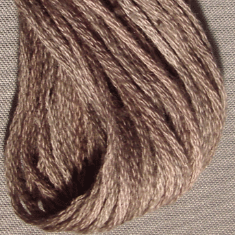 Valdani 6 Strand  Embroidery Floss Variegated: O512 - Chimney Dust - earth beiges, medium dusty browns, washed tans