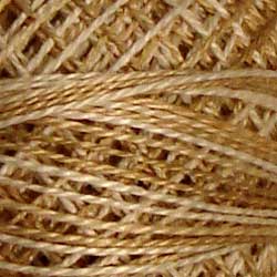 Valdani Perlé Cotton Variegated:O514 - Wheat Husk - quiet beiges, tans, natural, tanned off-white - Hattie & Della