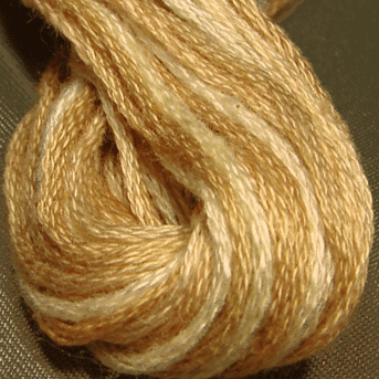 Valdani 6 Strand  Embroidery Floss Variegated: O514 - Wheat Husk - quiet beiges, tans, natural, tanned off-white