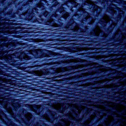 Valdani Perlé Cotton Variegated:O515 - Midnight Blue - deep dark blues, navy - Hattie & Della