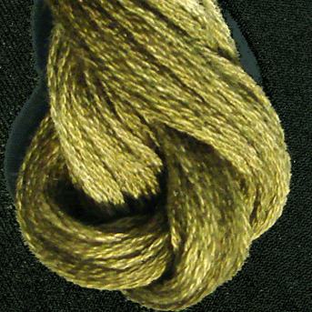 Valdani 6 Strand  Embroidery Floss Variegated: O519 - Green Olives - shades of olive