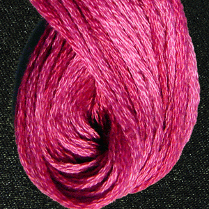 Valdani 6 Strand  Embroidery Floss Variegated: O522 - Raspberry - subdued shades of fuchsia, rose