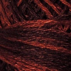 Valdani 3 Strand-Floss: O547 - Burnt Chocolate - dark browns, black - Hattie & Della