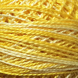 Valdani Perlé Cotton Variegated:O551 - Sunshine - sunny yellows - Hattie & Della