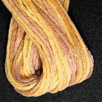 Valdani 6 Strand  Embroidery Floss Variegated: O581 - Spun Wheat - beiges, wheat shades