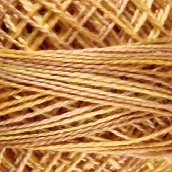 Valdani Perlé Cotton Variegated:O581 - Spun Wheat - beiges, wheat shades - Hattie & Della