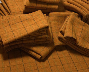 100% Wool Fabric - Orange Crush