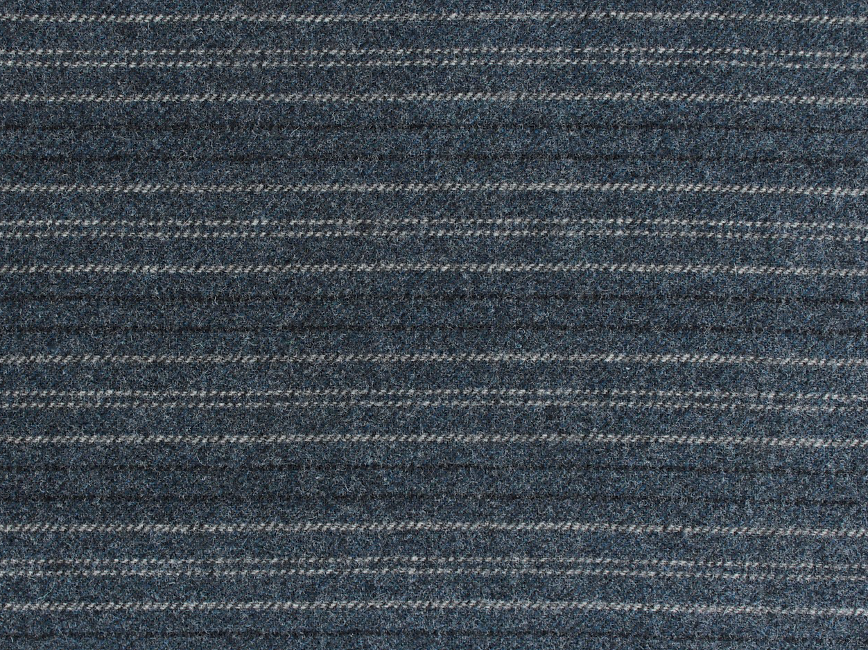 100% Wool Fabric - Overalls Blue Stripes