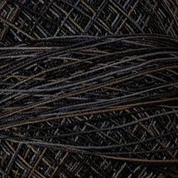 Crochet Cotton-Variegated: P11 - Aged Black