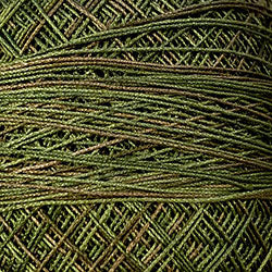 Crochet Cotton-Variegated: P2 - Olive Green
