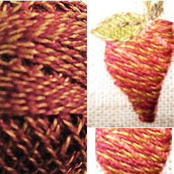 Valdani Perlé Cotton Variegated: PT1 - Red -Twisted Tweed by J. Paton - Hattie & Della