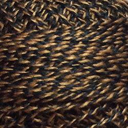 Valdani Perlé Cotton Variegated: PT12 - Black Gold - Twisted Tweed by J. Paton - Hattie & Della
