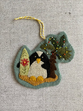 CBTS-Wool Kit/Printed Pattern-PARLY THE GNARLY PENGUIN-Christmas By The Sea