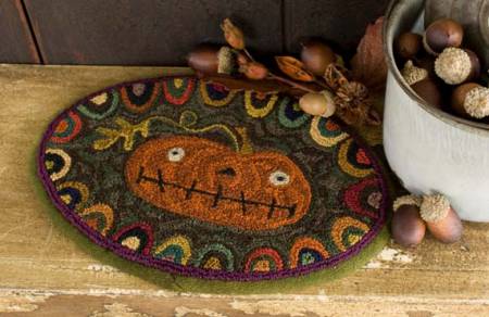 Punch Needle Pattern - Prize Pumpkin by Threads that Bind