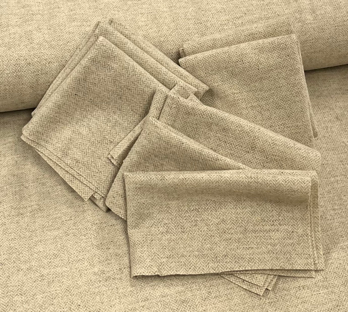 100% Wool Fabric - Sand