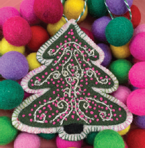DIGITAL DOWNLOAD: Sugar Plum Parish Christmas Ornament - Swirly Twirly Tree