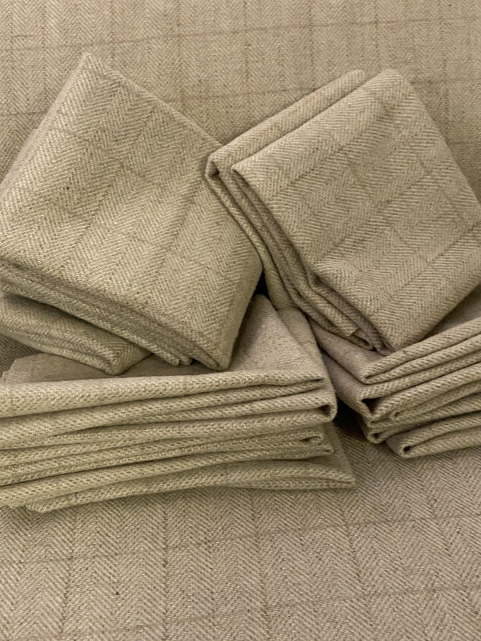 100% Wool Fabric - Strawman
