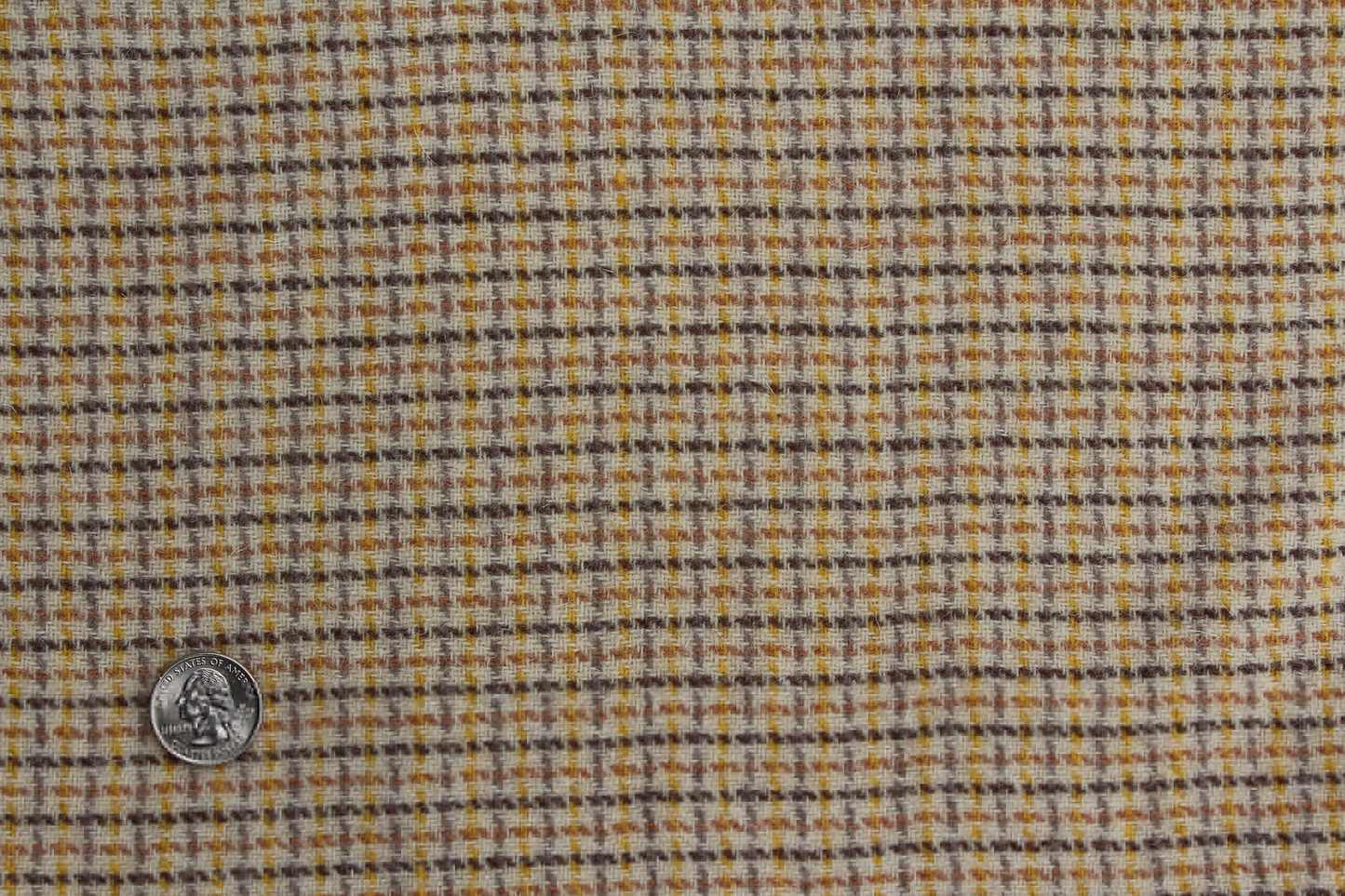 100% Wool Fabric -  Tobacco Row