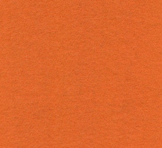 Washed & Felted 100% Wool Fabric - Tangerine