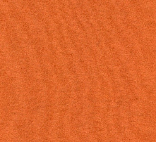 Washed & Felted 100% Wool Fabric - Tangerine