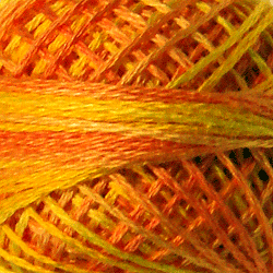 Valdani 3 Strand-Floss: V1 - Orange Blossom - sunny orange yellows, sunny orange - Hattie & Della