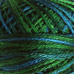Valdani 3 Strand-Floss: V15 - Algae - deep sea-greens with blues - Hattie & Della