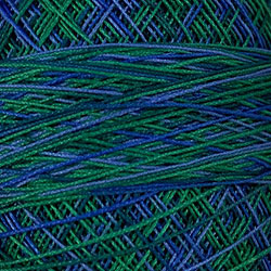 Crochet Cotton-Variegated: V15 - Algae