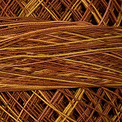 Crochet Cotton-Variegated: V4 - Golden Browns
