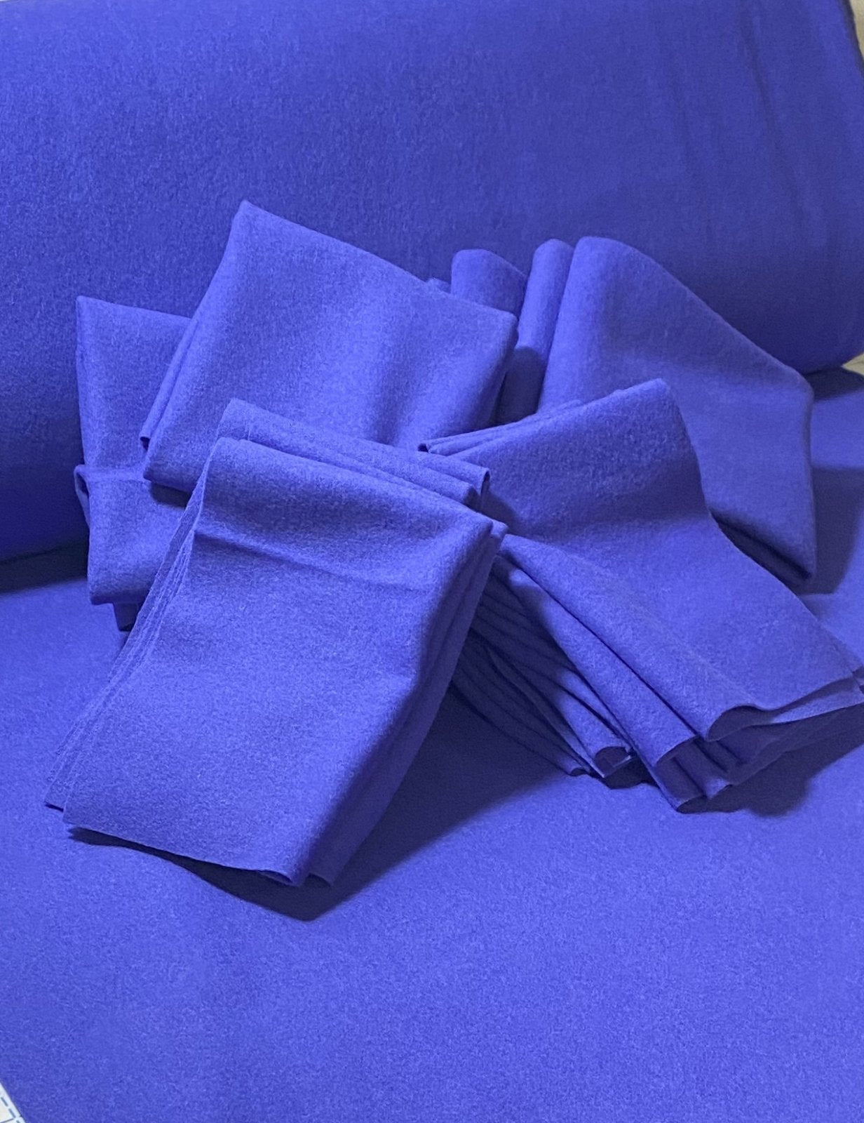 100% Wool Fabric -  Violet