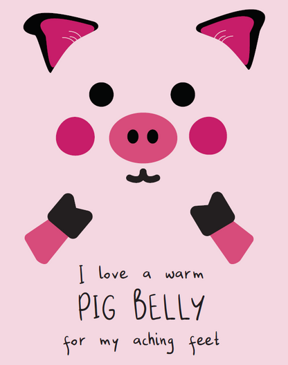 "Warm Pig Belly" Hot Water Bottle Pattern by HattieAndDella