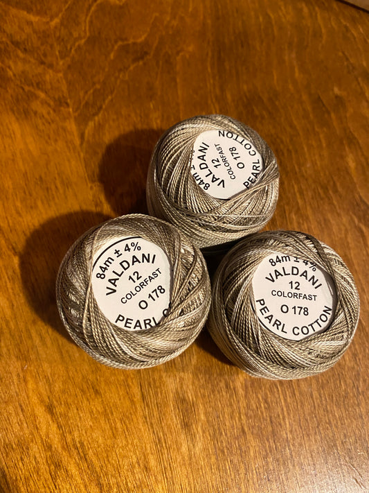 BIG CORE Valdani Perlé Cotton Variegated Size 12: O178