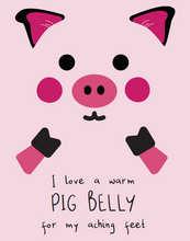 Load image into Gallery viewer, &quot;Warm Pig Belly&quot; Hot Water Bottle Pattern by HattieAndDella