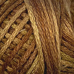 Valdani Silk Floss 6 Strand - Variegated: O154 - Dark Antique Golds